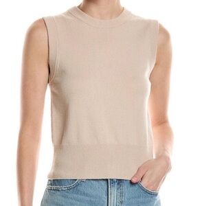 NWT Vince Oat Crewneck Wool Blend Sweater Tank